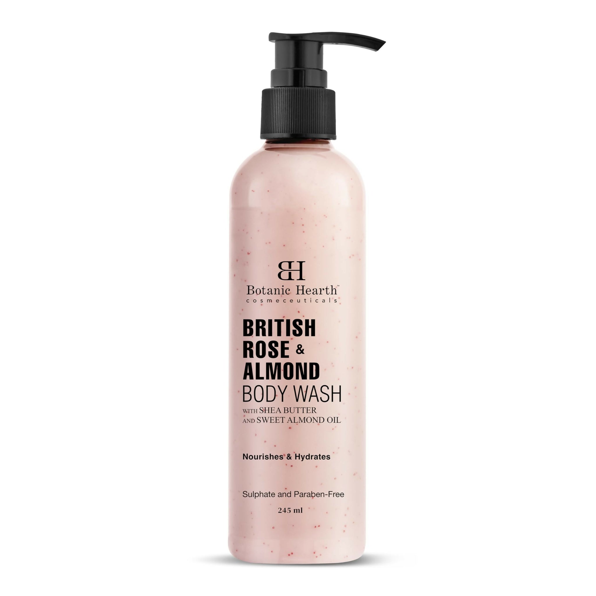 Botanic Hearth British Rose & Almond Body Wash with Shea Butter