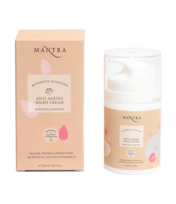Mantra Herbal Anti-Ageing Night Cream Bakuchiol & Saffron