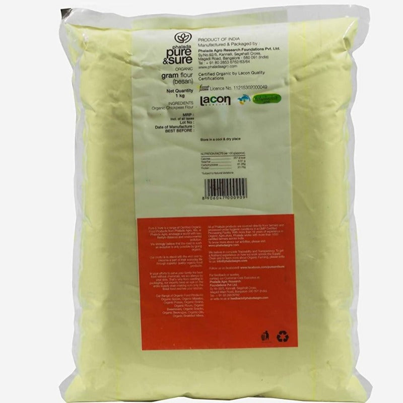 Pure and Sure Organic Gram Flour (Besan)