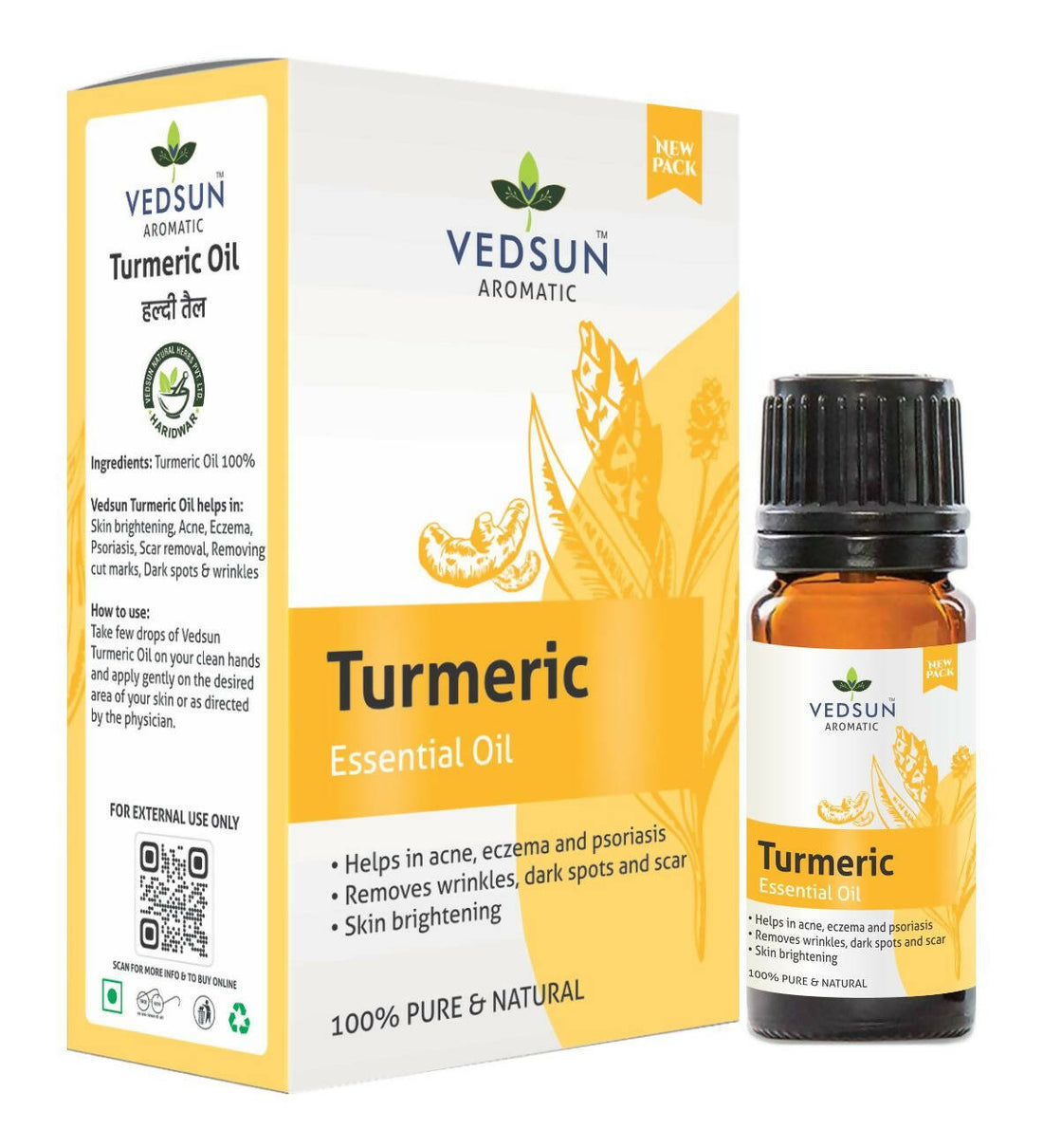 Vedsun Naturals Turmeric/Haldi Oil Pure & Organic for Skin