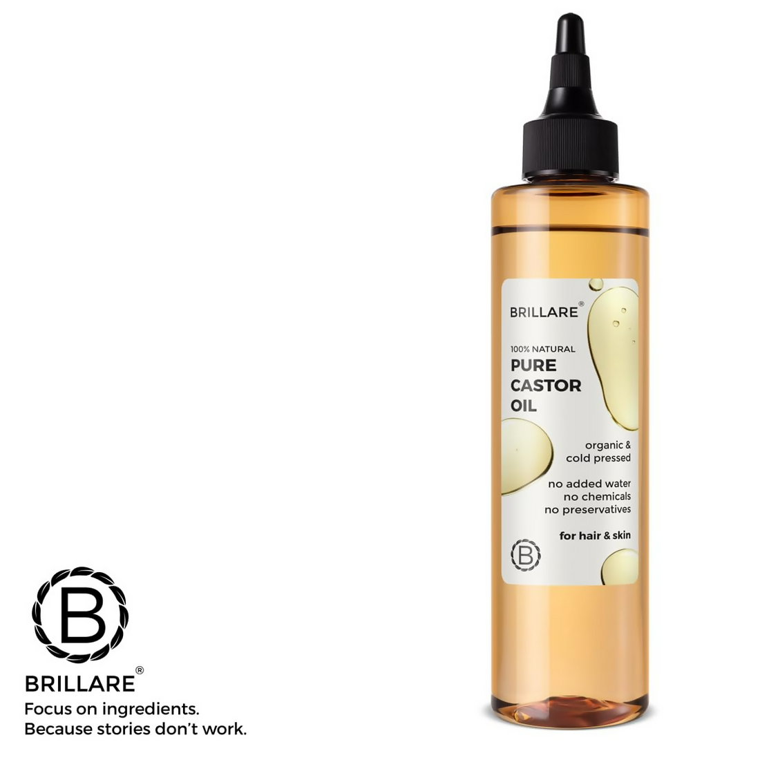 Brillare 100% Natural Pure Castor Oil For Hair Growth