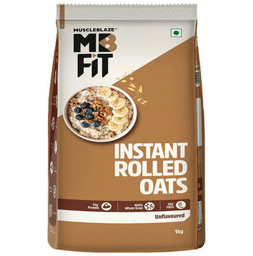 MuscleBlaze Instant Wholegrain Rolled Oats