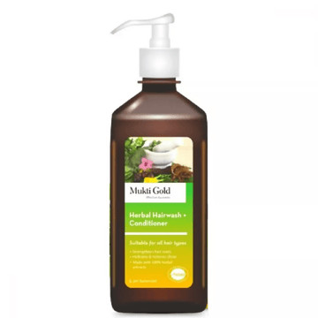 Axiom Mukti Gold Herbal Hair Wash + Conditioner