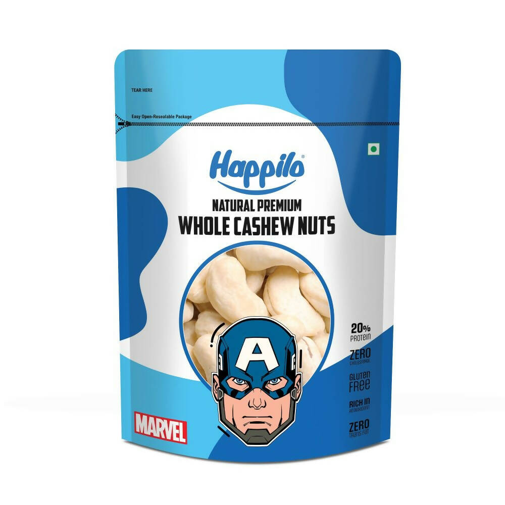 Happilo Natural Whole Cashews-Marvel Captain America Edition