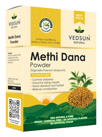 Vedsun Naturals Methi Dana Powder pure and organic for Hair Growth