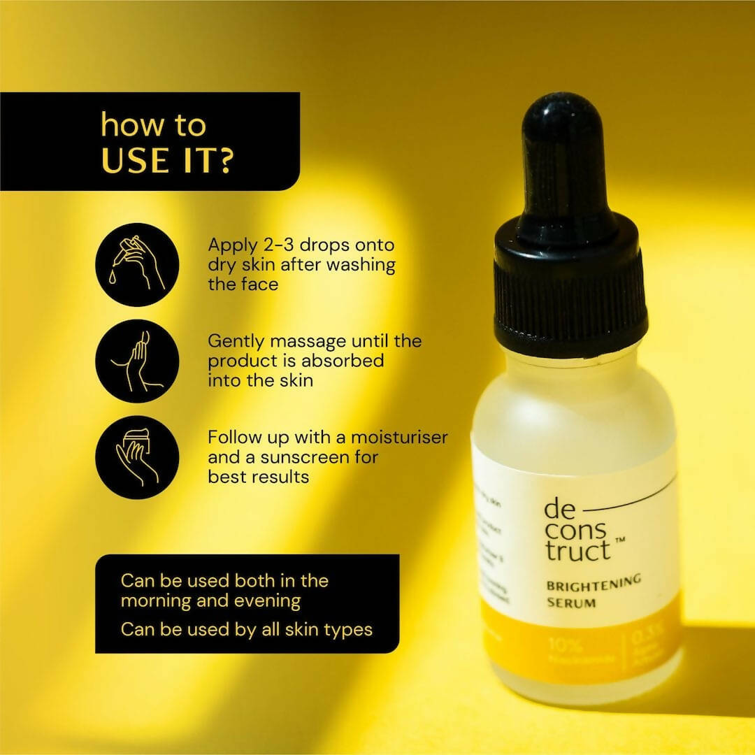 Deconstruct Brightening Serum  10% Niacinamide + 0.3% Alpha Arbutin Face Serum for Pigmentation & Dark Spots