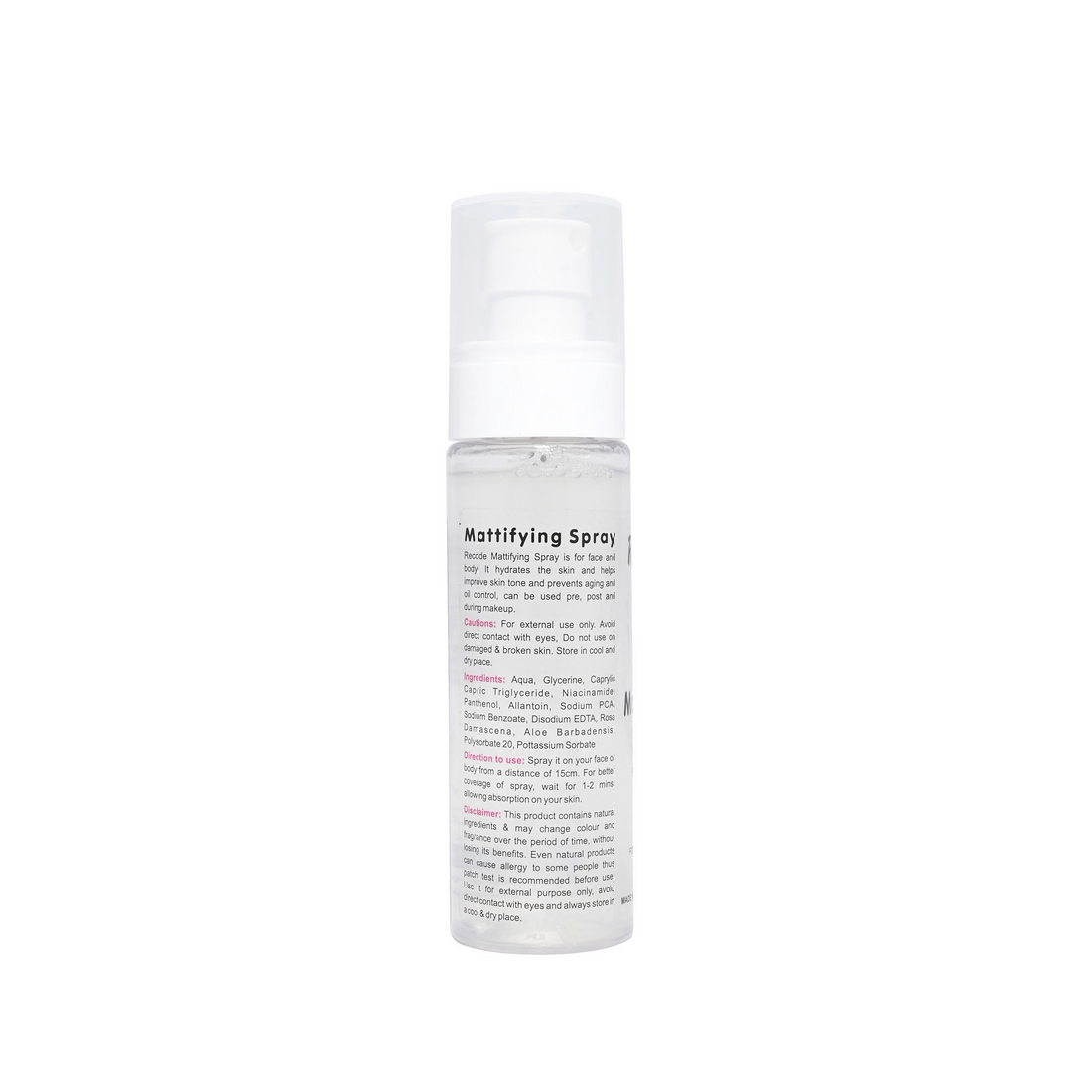 Recode Mattifying Spray
