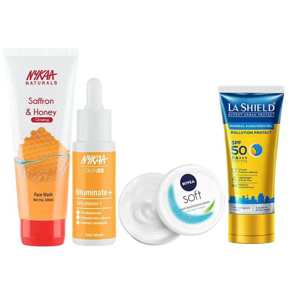 Atirucart CSMS (Cleanser, Serum, Moisturizer, Sunscreen) Glow Combo