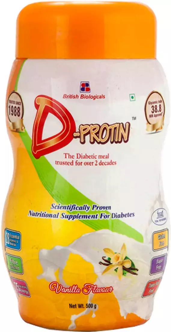D-Protin Nutritional Supplement for Diabetics - Vanilla Flavour