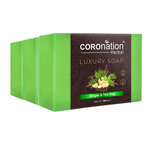 Coronation Herbal Ginger & Tea Tree Luxury Soap