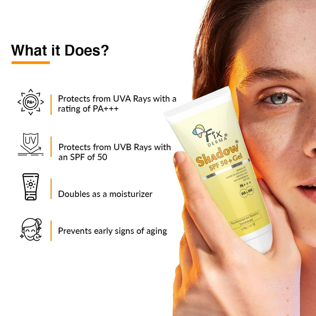 Fixderma Shadow SPF 50+ Gel For Oily Skin