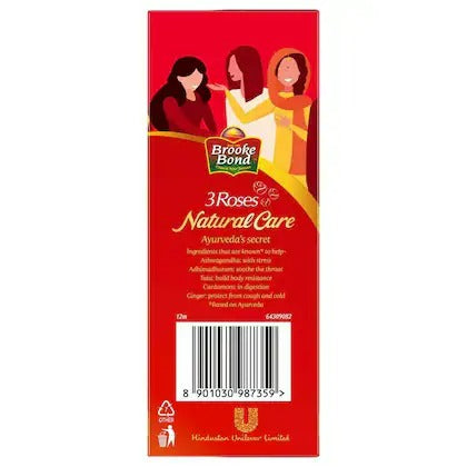 Brooke Bond 3 Roses Natural CareTea With Goodness of 5 Natural Ingredients and Ayurvedic Herbs