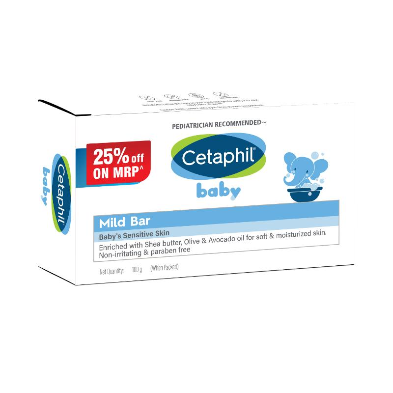 Cetaphil Baby Mild Bar Face & Body For Baby's Sensitive Skin