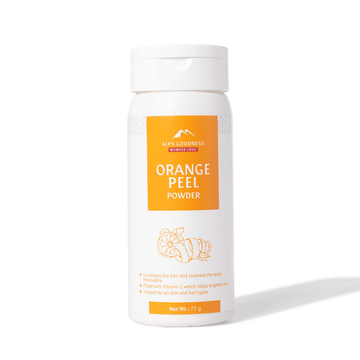 Alps Goodness Orange Peel Powder, for Hair Mask & Face Mask, Nourishes Hair Follicles, Glow Face