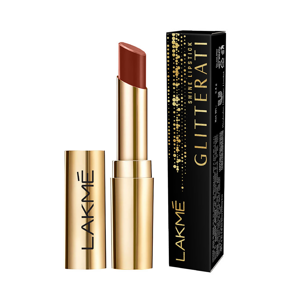 Lakme Glitterati Collection Shine Lipstick - Coffee Quen