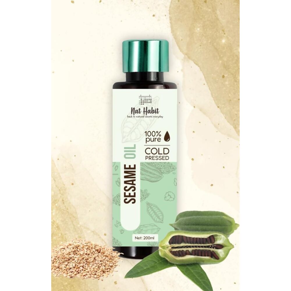 Nat Habit 100% Pure Cold Pressed Sesame (Til) Oil