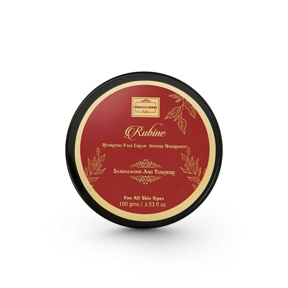 Miracle Herbs Rubine Hydrating Face Moisturizer Gel Enriched With Sandalwood And Turmeric -Pink