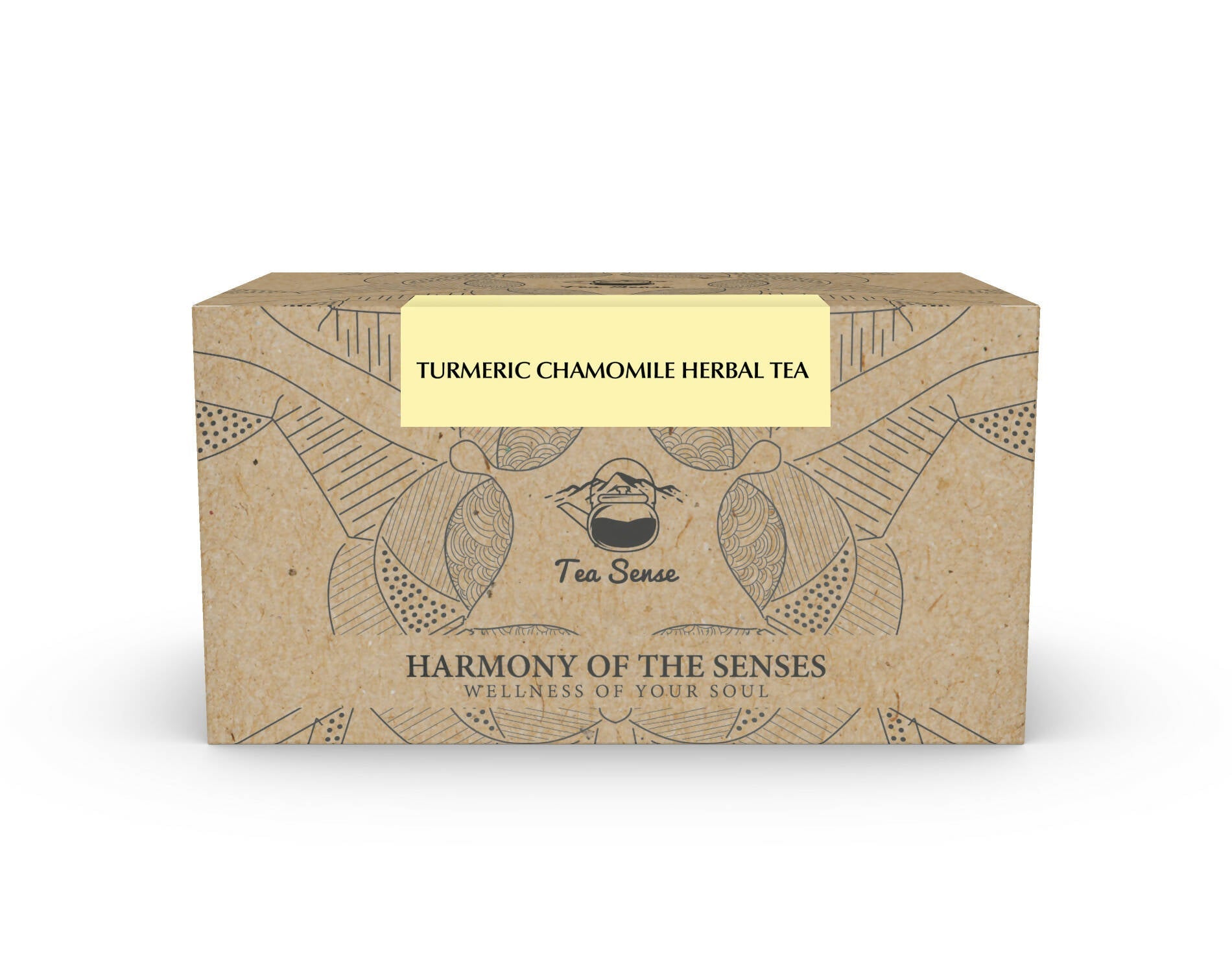 Tea Sense Turmeric Chamomile Tea Bags Box