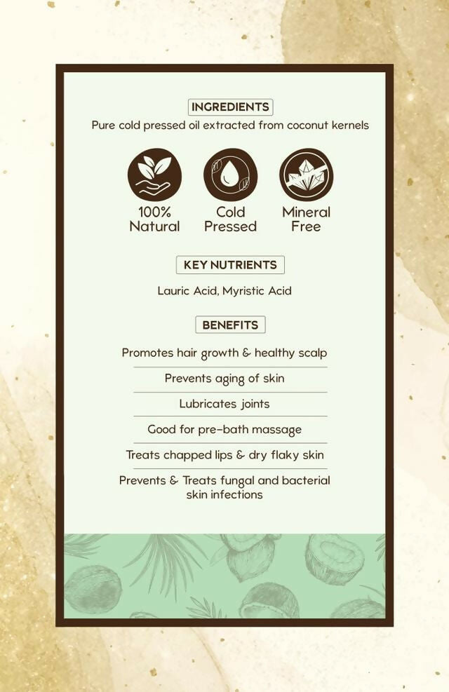 Nat Habit 100% Pure Cold Pressed Coconut Oil