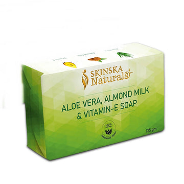 Skinska Natural Aloe Vera Vitamin E & Almond Milk Soap
