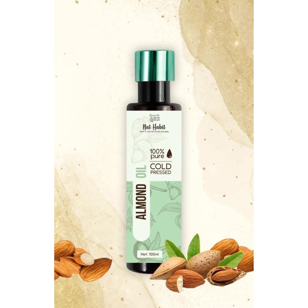 Nat Habit 100% Pure Cold Pressed Almond (Badam) Oil