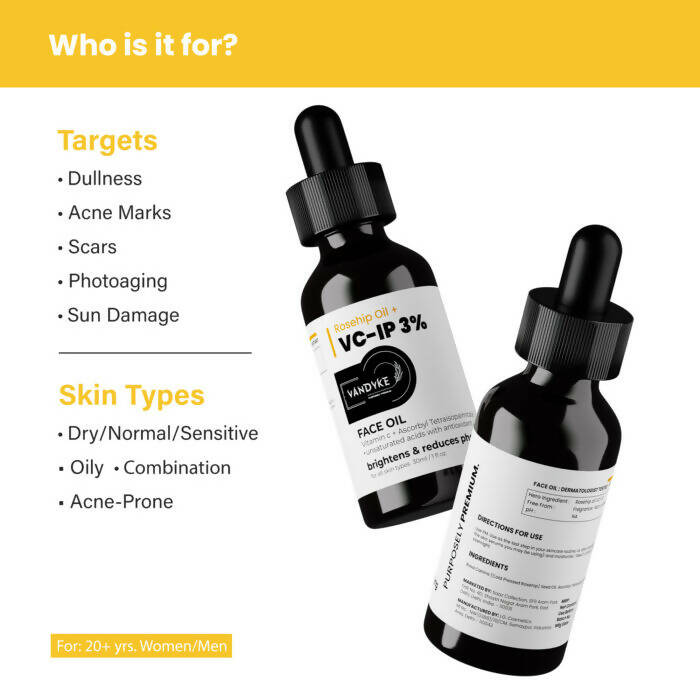 Vandyke Rosehip Oil + VC-IP 3% Face Oil