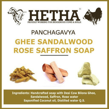 Hetha Ghee Sandalwood Rose Saffron Soap