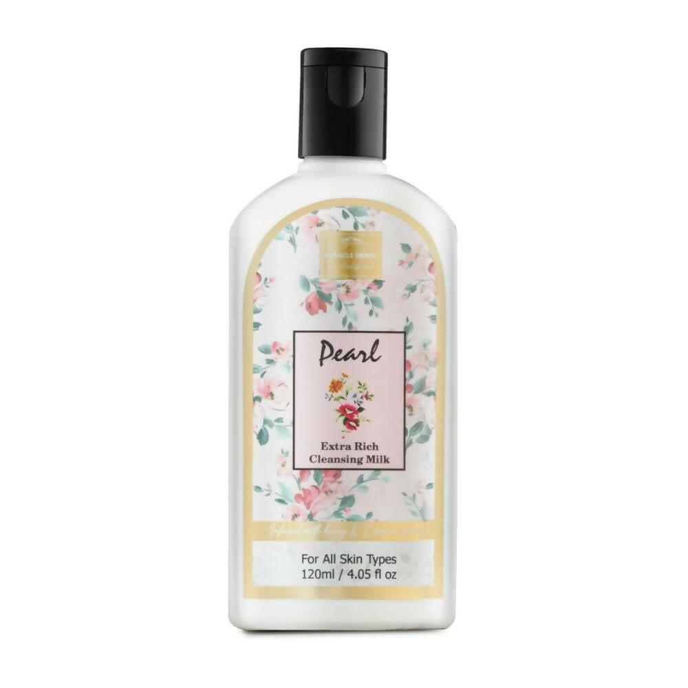 Miracle Herbs Pearl Extra Rich Cleansing Milk For All Skin Types - Pink