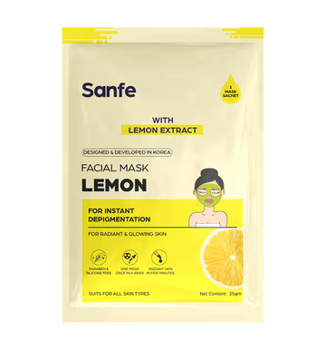 Sanfe Instant Depigmentation Lemon Facial Mask