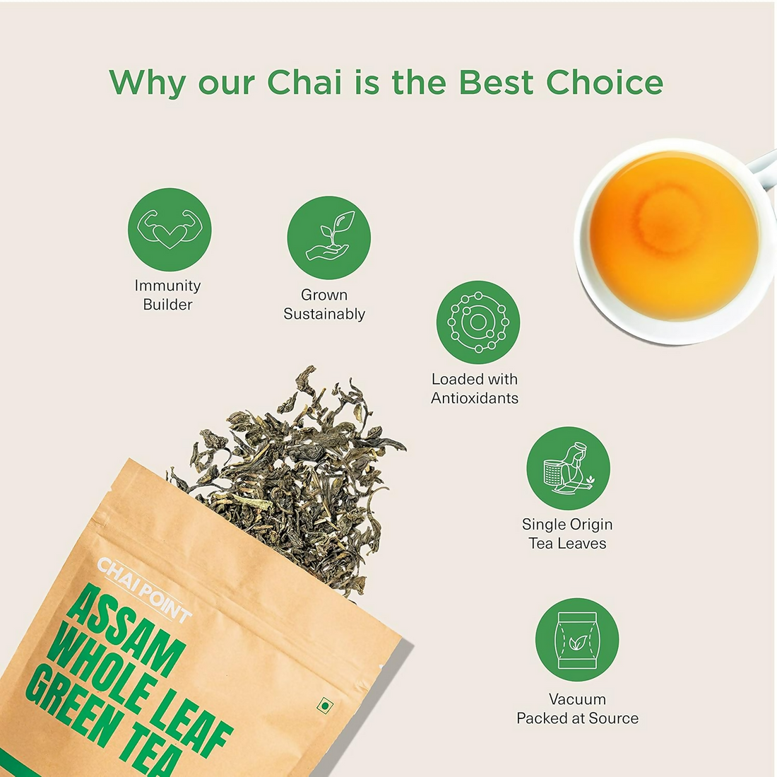 Chai Point Assam Loose Green Tea Good For Weight Loss