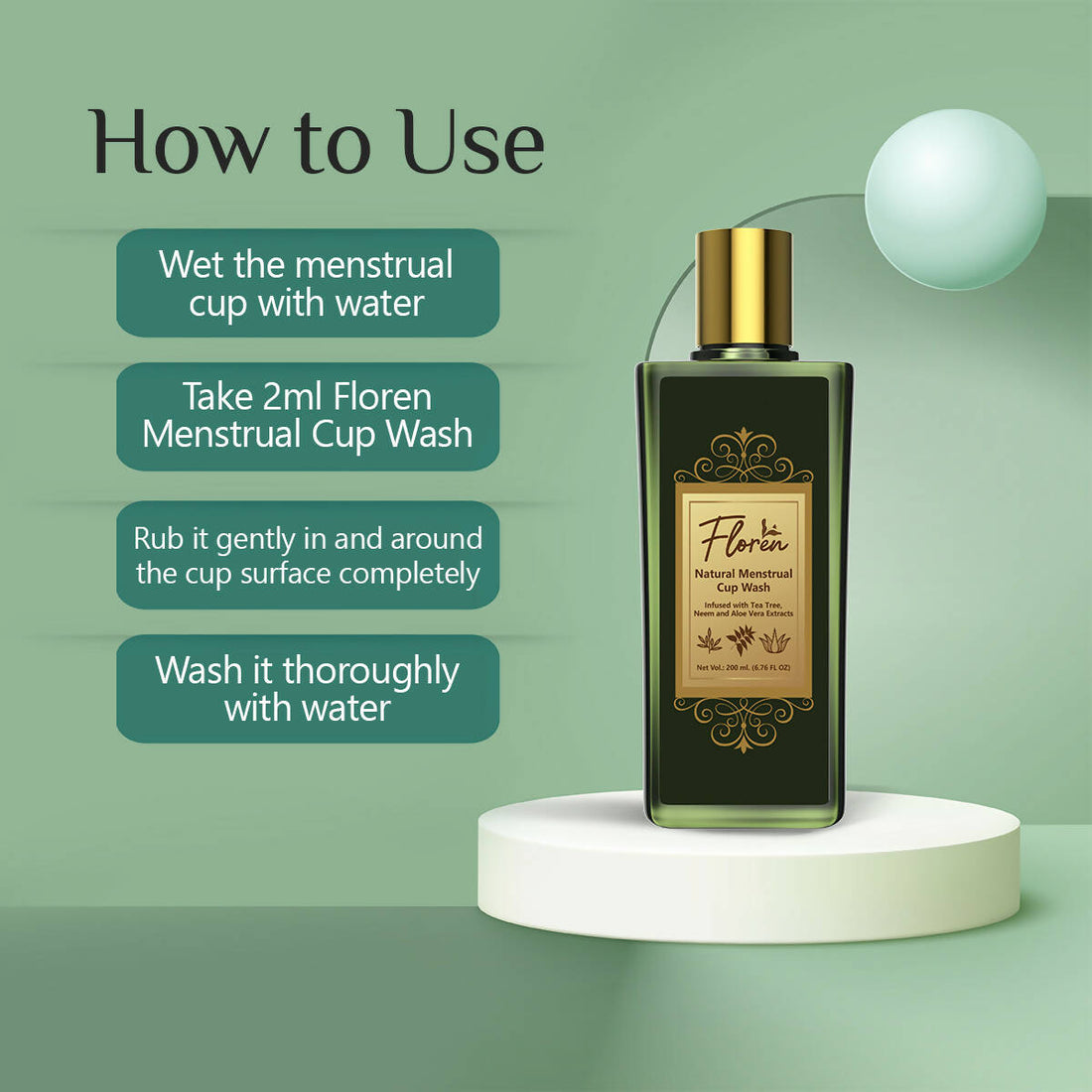 Floren Menstrual Cup Wash