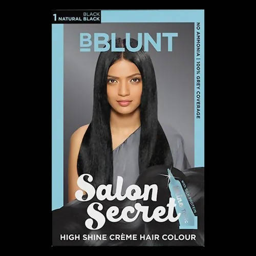 BBlunt Salon Secret High Shine Crème Hair Colour - Natural Black