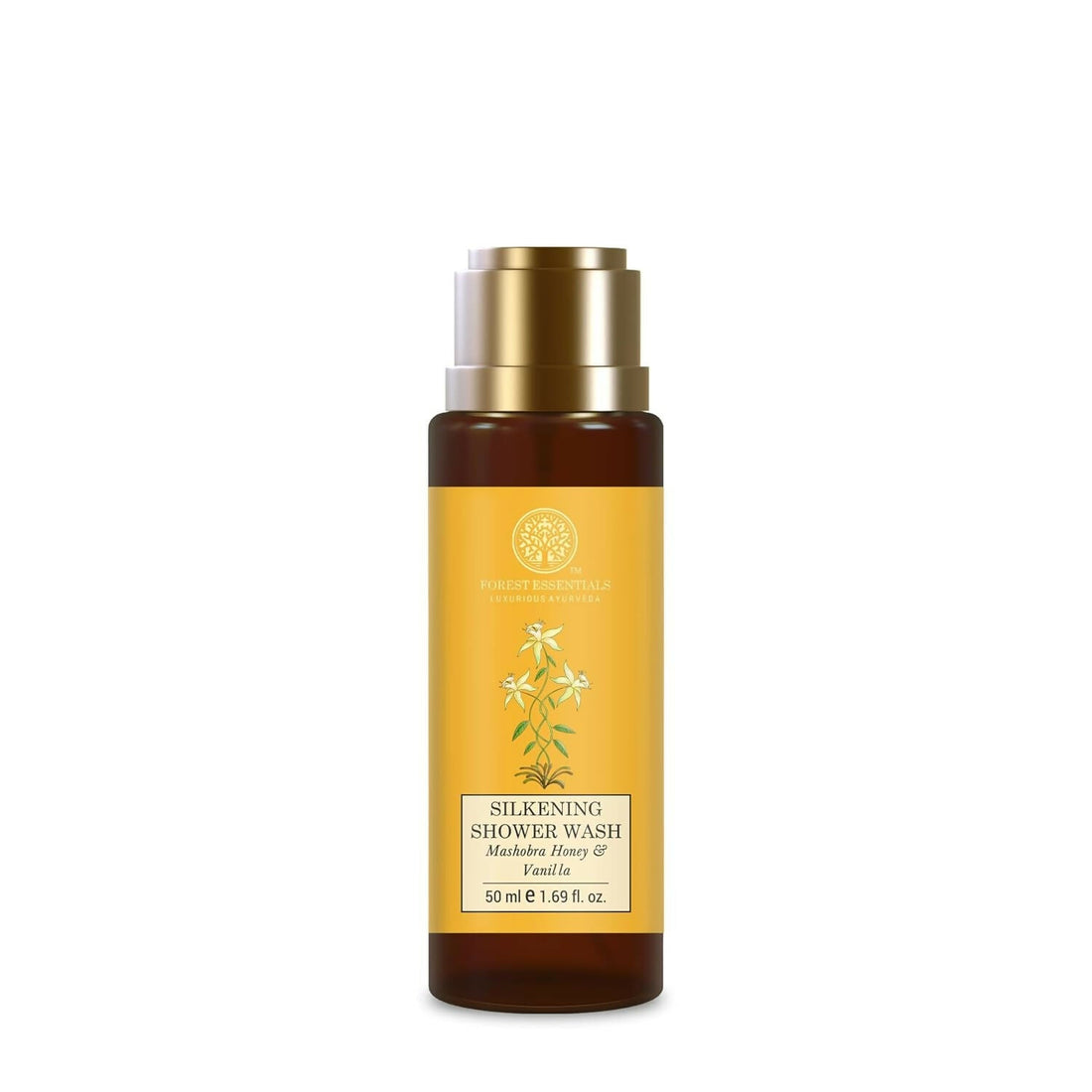 Forest Essentials Luxury Bath & Body Gift Set, Honey Vanilla Scented, Body Wash and Body Lotion