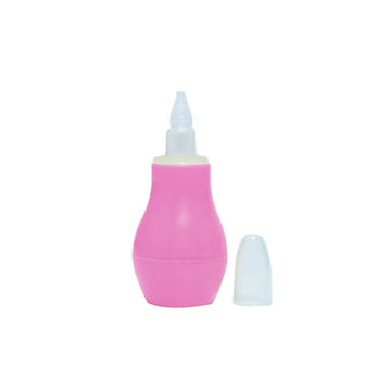 Safe-O-Kid Silicone Baby Nasal Aspirator, Vacuum Sucker, Instant Relief From Blocked Baby Nose Cleaner, Pink