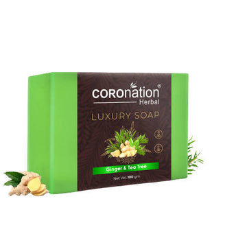 Coronation Herbal Ginger & Tea Tree Luxury Soap