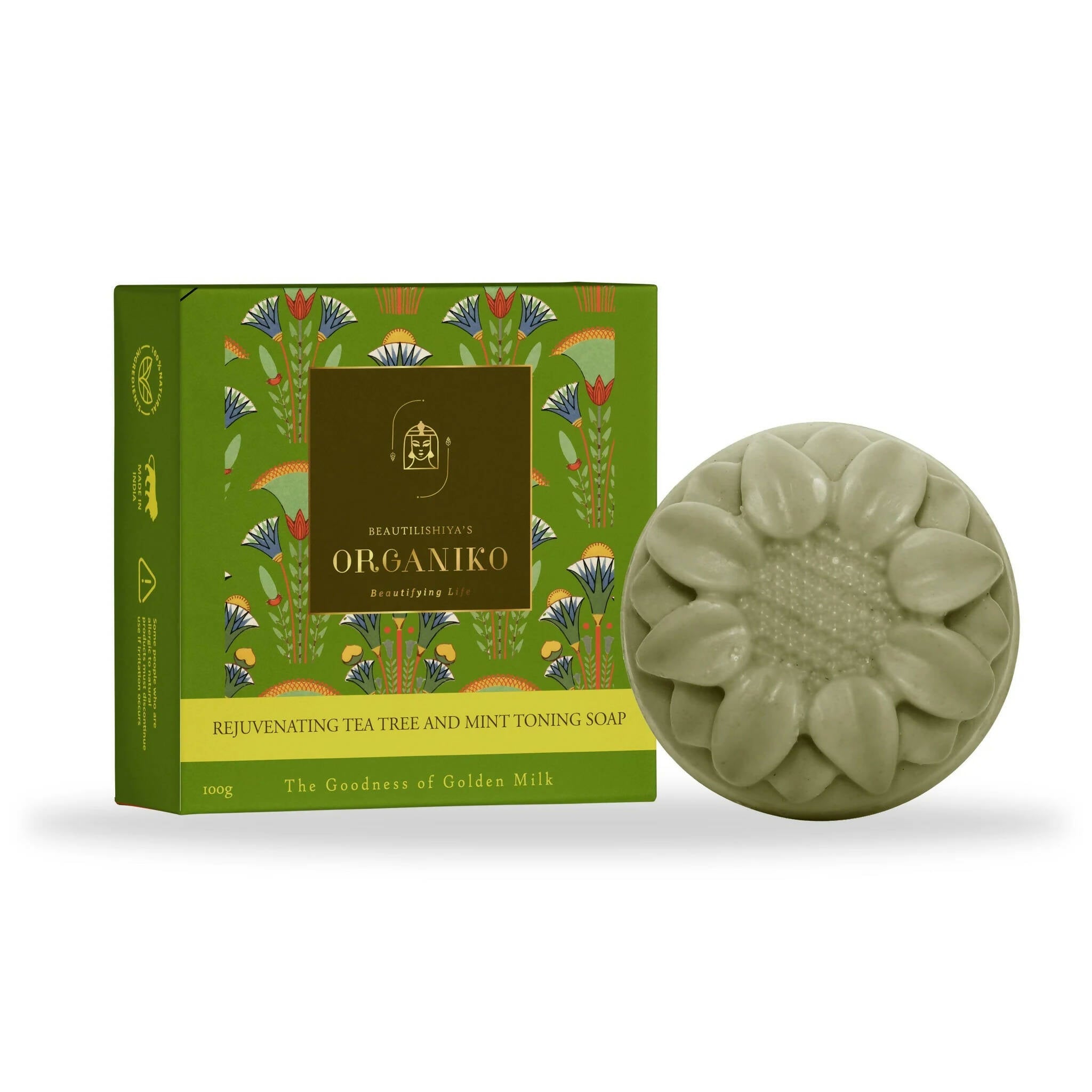 Organiko Rejuvenating Tea Tree and Mint Toning Soap