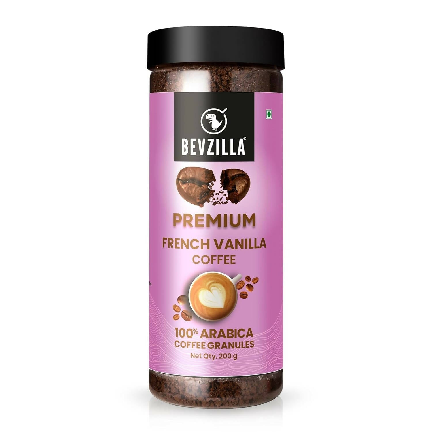 Bevzilla Premium French Vanilla Coffee Powder 100% Arabica
