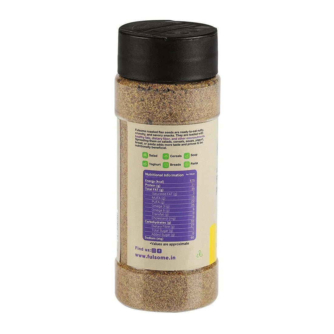 Fulsome Roasted Flax Seeds Powder - Lemon Roasted