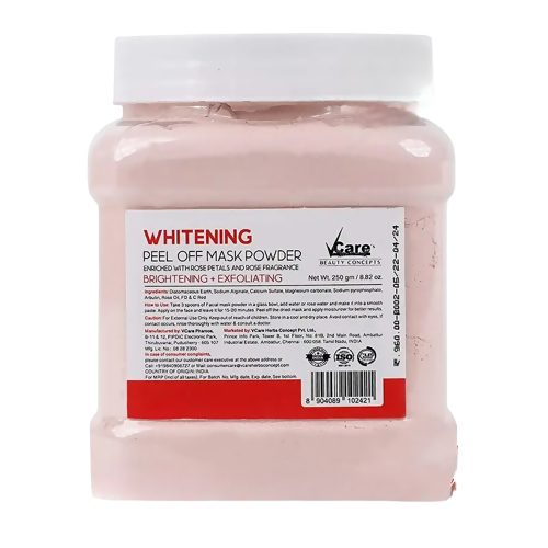 VCare Skin Whitening Rose Peel Off Mask Powder