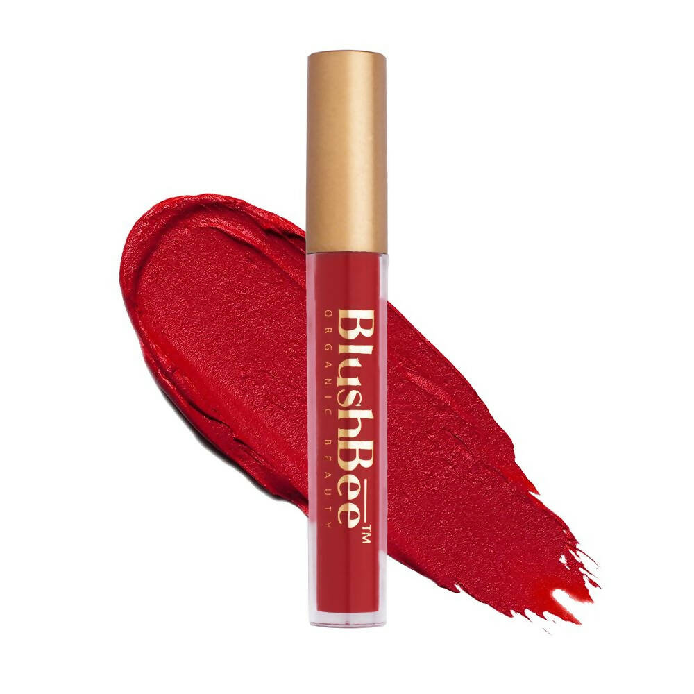 BlushBee Organic Beauty Lip Nourishing Liquid Lipstick - Reddish Maroon