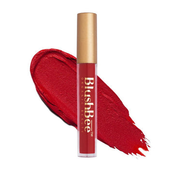 BlushBee Organic Beauty Lip Nourishing Liquid Lipstick - Reddish Maroon