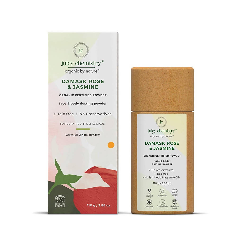 Juicy Chemistry Damask Rose & Jasmine Face & Body Dusting Powder