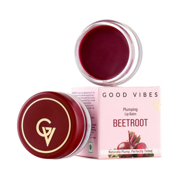 Good Vibes Beetroot Plumping Lip Balm - Reduces Pigmentation, Perfectly Tinted Lips