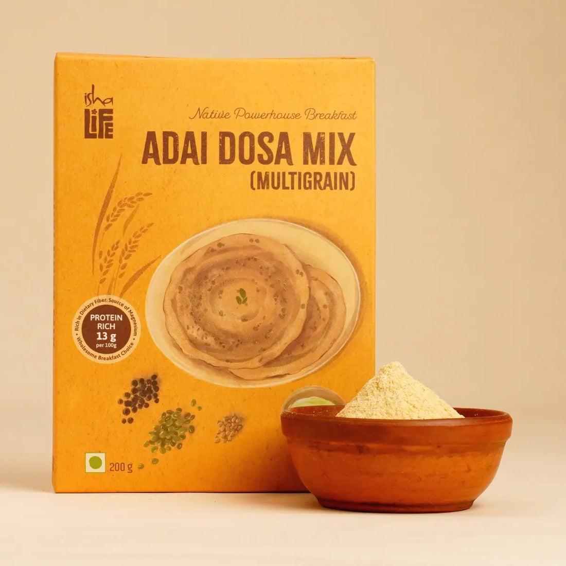 Isha Life Adai Dosa Mix - Instant Multigrain Dosa Mix