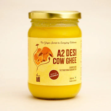 Isha Life Pure A2 Desi Cow Ghee - Made Traditionally from Curd - Made from Grass-fed Free Grazing Desi Cows' Milk