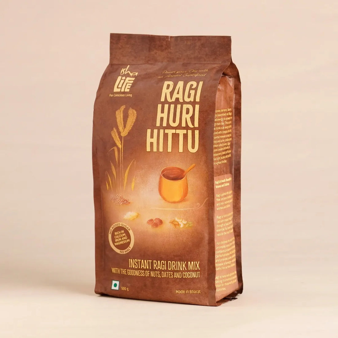 Isha Life Instant Ragi Drink Mix - Ragi Huri Hittu