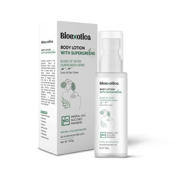Bioexotica Body Lotion With Seven herbs For 24 hours Moisture Lock