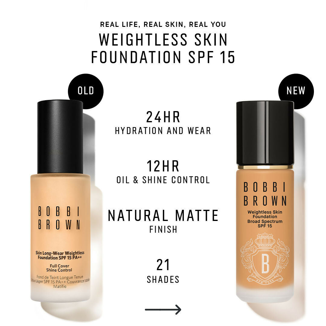 Bobbi Brown Weightless Skin Natural Matte Finish Foundation SPF 15 - Natural