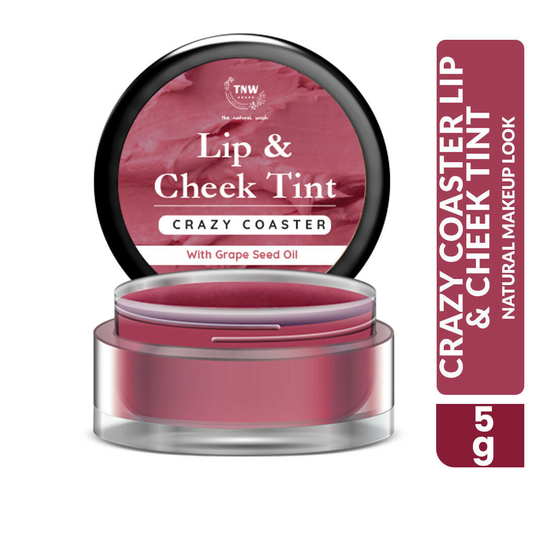 The Natural Wash Crazy Coaster Lip & Cheek Tint with Grape Seed Oil
