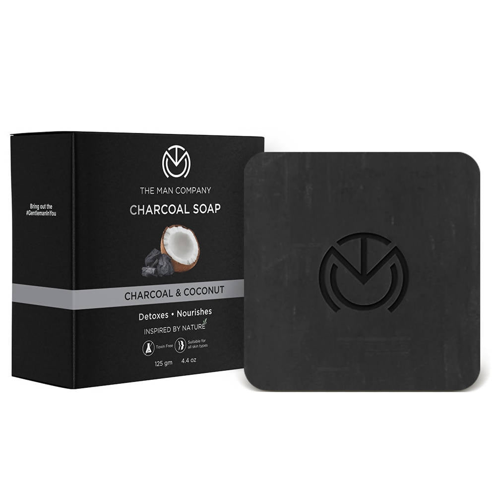 The Man Company Charcoal Soap Bar - Charcoal & Coconut